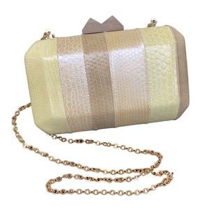 NEW Hoss Intropia Snakeskin Crossbody Evening Bag